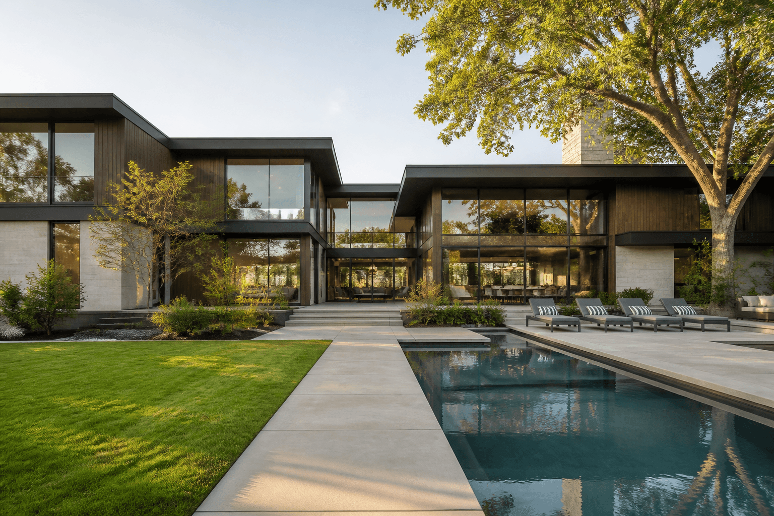 Renovated modern house after Timberstone work